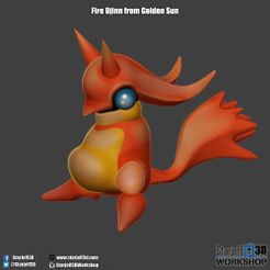 Fire_Djinn7a.JPG STL-Datei Fire Djinn from Golden Sun kostenlos・Vorlage für den 3D-Druck zum herunterladen
