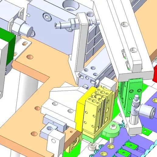💾 Automatic USB Assembly Machine 3D CAD Model・ 3D File for CNC ...