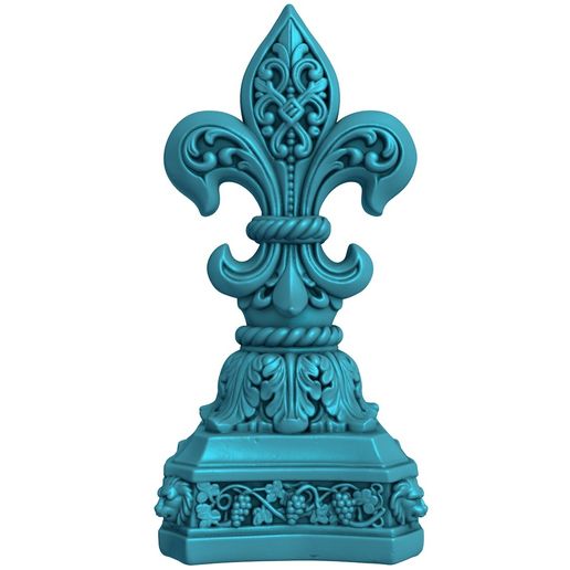 fleur de lis statue / fleur de / lis statue / Stone / home decor / decor