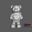 Teddybear.JPG Teddy Bear Figurine ''I Love You'' 3D Scan