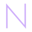 N.STL Alphabet and numbers 3D font "Geo