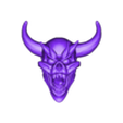 Faces_Horned_Deamon_08.stl Faces Angry Horned Demons