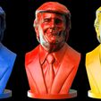 colored.jpg Donald Trump Skull Bust