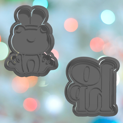 Easter Frog Cookie Cutter Set