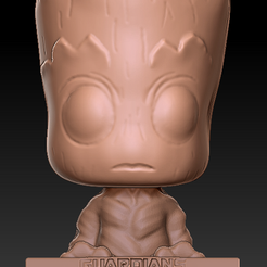 Imagen1.png Groot phone holder - guardians of the galaxy 3D print model