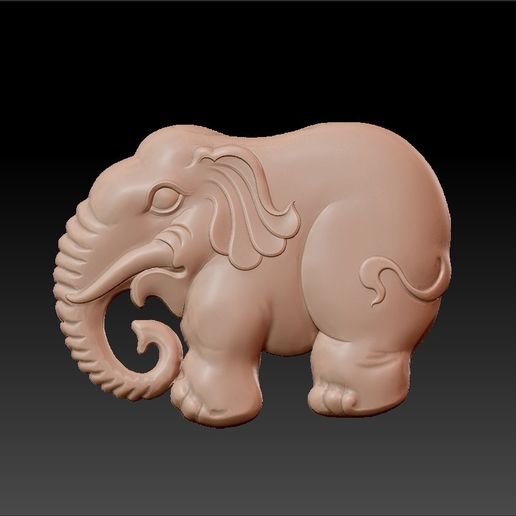 elephant pendant 3D model