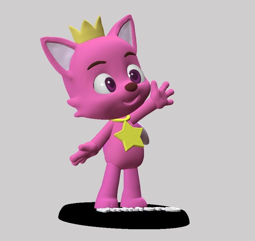 Descargar archivo STL Pinkfong Fan art • Diseño para la impresora 3D ...