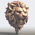 Lion-Head0006.jpg Löwenkopf 3D-Druckbares Modell
