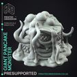 giant-pancake-monster-4.jpg GIant Pancake Monster - Possessed Bakery - PRESUPPORTED - Illustrated and Stats - 32mm scale