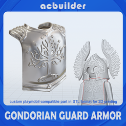 14036-title.png Gondorian Guard Breastplate Armor playmobil compatible