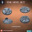 720X720-hivesetdiapo-6.jpg 3D file The Hive Set Bases (Pre-supported)・Template to download and 3D print
