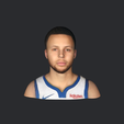 model.png Stephen Curry-bust/head/face ready for 3d printing
