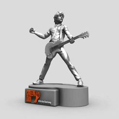 6.jpg Fichier STL Green Day - Billie Joe Armstrong impression 3d・Design pour imprimante 3D à télécharger, ronnie_yonk