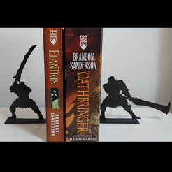 Shardbearers_Bookmark.png STL file Stormlight Bookends・3D print design to download, madDoctor