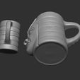 09.jpg Aztec face Coffe - Tea - Milk mug 3D Model