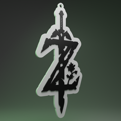 Zelda_render.png Zelda Keychain