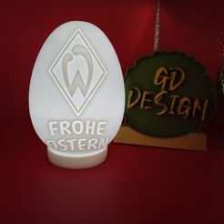 IMG_20231230_111232128.jpg Werder Bremen SOCCER FROHE OSTERN (HAPPY EASTER) EGG FILLABLE AND OR TEALIGHT