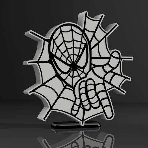 Spiderman lamp 3D model
