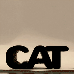cat_illusion.GIF STL-Datei Cat flip text illusion herunterladen • Modell zum 3D-Drucken, boncri
