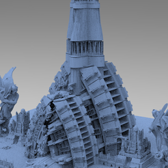 untitled.1307.png OBJ file Art Deco Sci-Fi Tower 2 Grand designs・3D printing model to download, aramar
