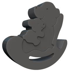 01.jpg Archivo 3D Rompecabezas de la familia Bear・Plan de impresión en 3D para descargar, print3dstv
