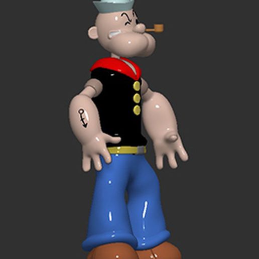 STL file Popeye・Template to download and 3D print・Cults