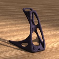 Headphonestand_4.jpg Archivo STL Soporte para auriculares orgánico・Diseño imprimible en 3D para descargar