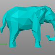 elephant1.png Low Poly Elephant