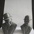 con et ae A ANNO Laurel and Hardy Busts