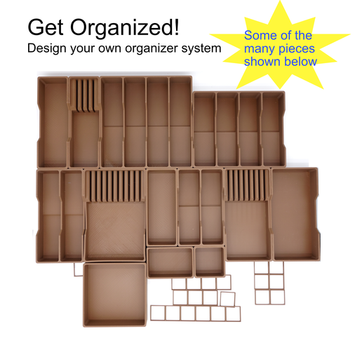 🔪 Complete Modular Kitchen Drawer Organizer System – Full Bundle (STL ...
