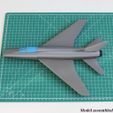 F100_01.jpg Static model kit inspired by an early supersonic combat aircraft