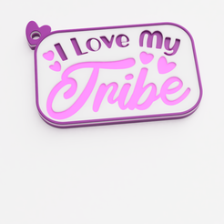 61319b13-806b-4aab-888e-291b1707b9e5.png STL-Datei Mama / Muttertag / Ich liebe meinen Stamm / Schlüsselanhänger / Schlüsselbund / Handtaschenanhänger kostenlos・Design für 3D-Drucker zum herunterladen
