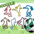 Funky Amur-Snaget.png SOCCER PLAYERS FOOTBALL KIT X7 COOKIE CUTTER