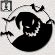 project_20230905_2055529-01.png Oogie Boogie wall art Nightmare Before Christmas wall decor 2d art