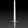 Preview13.jpg Geralt Steel Sword - Netflix Version 3D print model