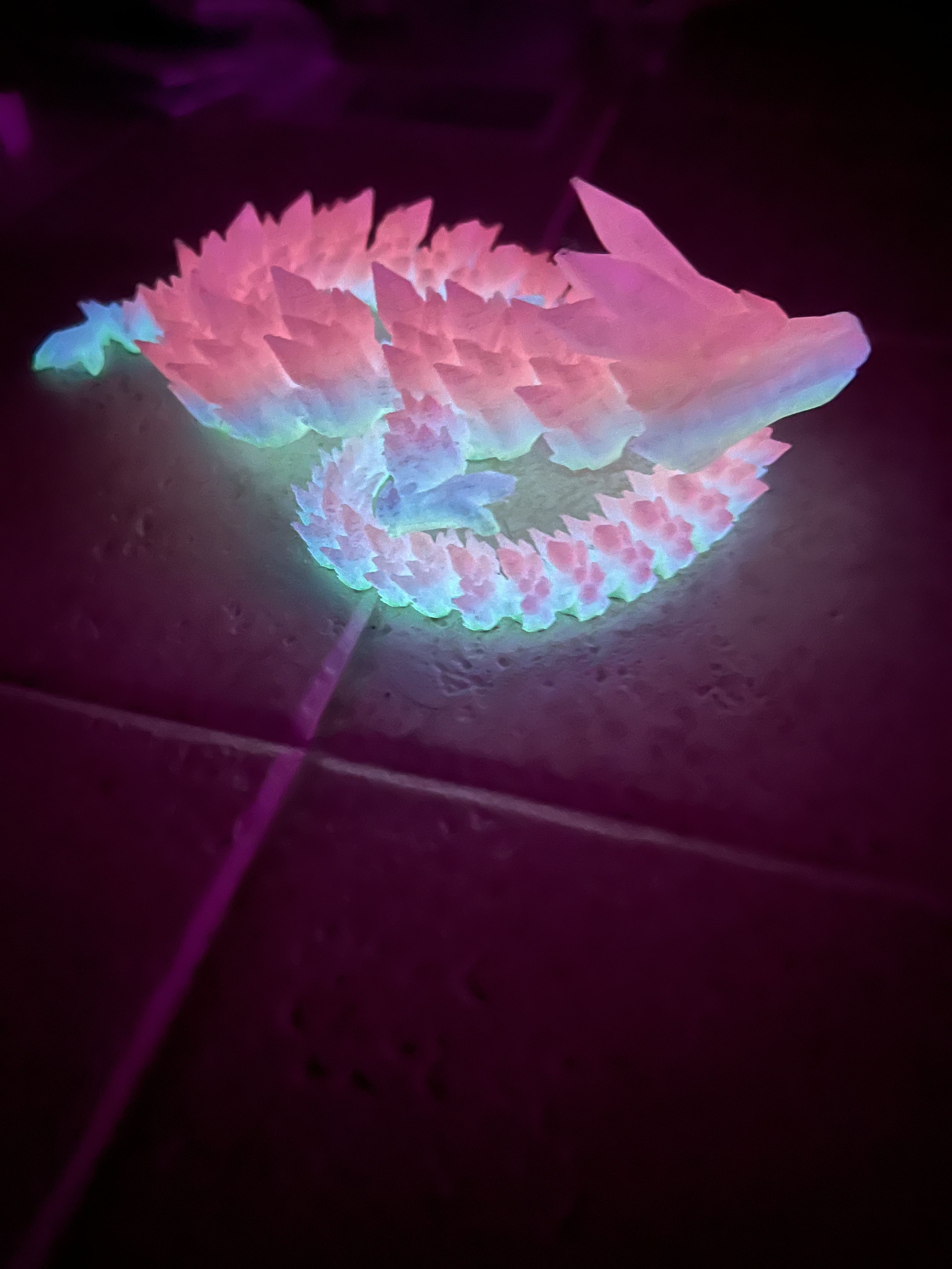 3D printing Crystal Dragon, Articulating Flexi Wiggle Pet