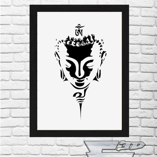 portrait painting Buddha