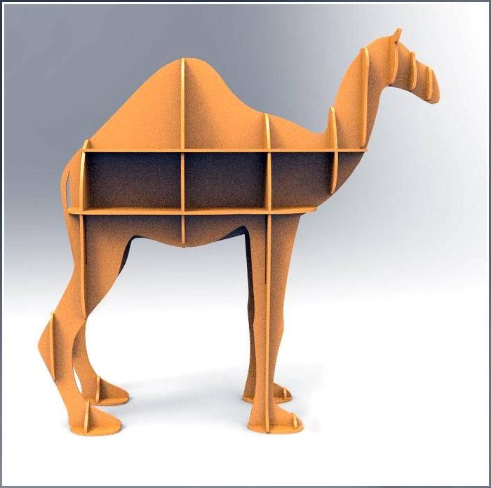 Free 3D file Camel Shelf cnc cdr・3D printer design to download・Cults