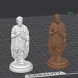 1.6.png Roman King Julius Caesar - 3D Chess Piece (STL) | Imperial Rome | King Chess