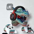 Picture-2025-06-21T152116.152.png Suporte de parede Dragon Head para comandos e auscultadores / Easy Print