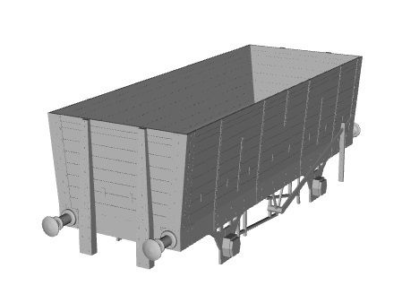 ner-8pl-p6-coal-hopper-wagon-1.jpg NER p6 8 plank 15/17 ton coal hopper wagon 1/64 scale
