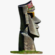 model-2.png Moai statue wearing sunglasses and a party hat NO.2