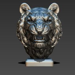 35.jpg Télécharger le fichier OBJ Sourire de tigre en style japonais • Objet imprimable en 3D, guninnik81