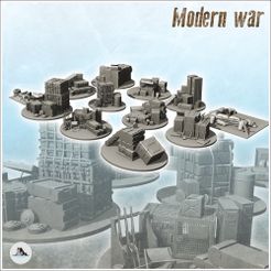 1-PREM.jpg STL file Set of battlefield accessories with ammunition boxes (1) - Cold Era Modern Warfare Conflict World War 3 Afghanistan Iraq Yugoslavia・3D printer design to download