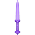 whole-dagger.stl Dagger (Morgana's Dagger)