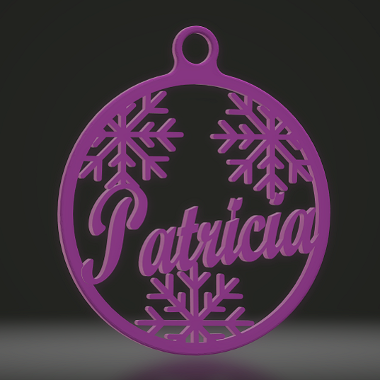 BN-PATRICIA.png Fichier STL PATRICIA Bal de Noël・Modèle pour impression 3D à télécharger, Pabloj59