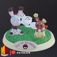 86194253-DA09-4EE9-9AF9-E647D0D66E85.jpeg "2023 Year of The Rabbit 3D Model Bundle: Bunnelby, Bunneary, & Scorbunny - Perfect for Pokémon Fans and Collectors"
