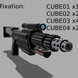 FixationV2.jpg STL file Big Blaster of science fiction / Cyberpunk・3D printer design to download