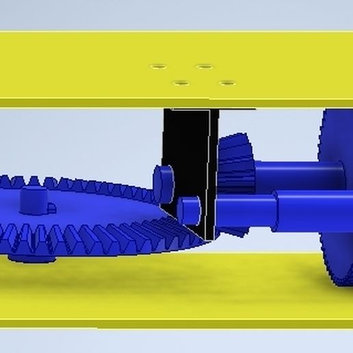 Speed reduction gearbox 3D model