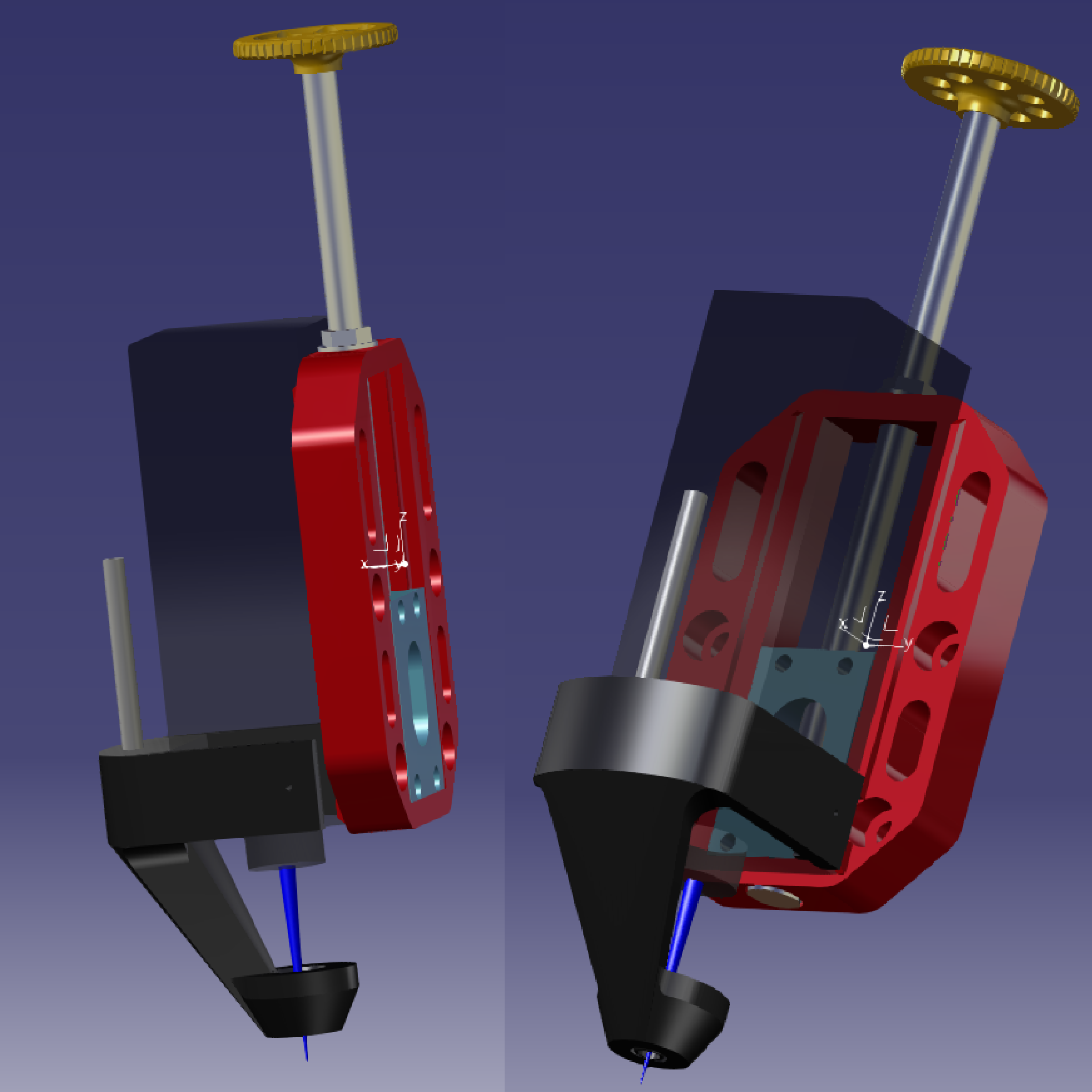 Buse.png Download free STL file adjustable support ORTUR Laser Master 2+air assist • 3D printer model, feniouclaude